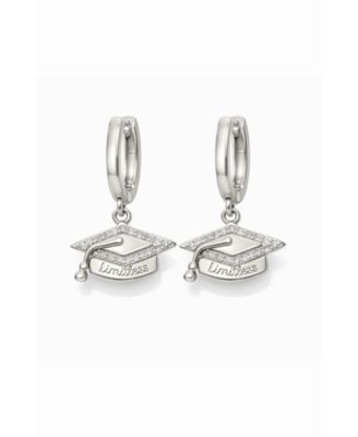 Limitless Graduation Cap Huggie Hoop Earrings
