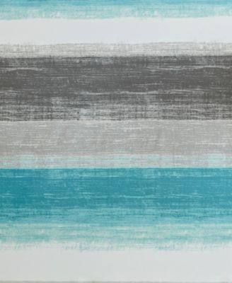 Saben Stripe Print Shower Curtain, 72" x 72"