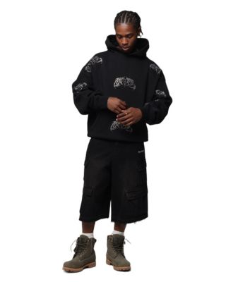 Men's Metal Rhinestone Hoodie