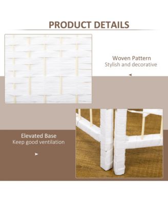 4 Panel Room Divider Folding Privacy Screen 5.6' Room Separator