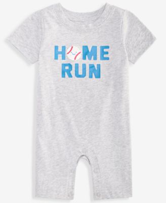 Baby Boys' 0M-24M Home Run Cotton Sunsuit