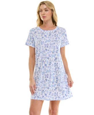 Women's Relaxed Short-Sleeve Sleep Shirt