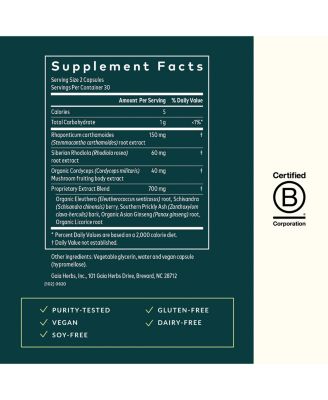 Adrenal Health Jumpstart - Helps Sustain Healthy Energy & Stress Levels - 60 Liquid Phyto-Capsules (30 Servings)