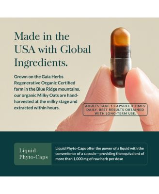 Steady Mind - Traditionally Used for Stress Relief - With St. John's Wort, Passionflower - 60 Vegan Liquid Phyto-Capsules (60 Servings)