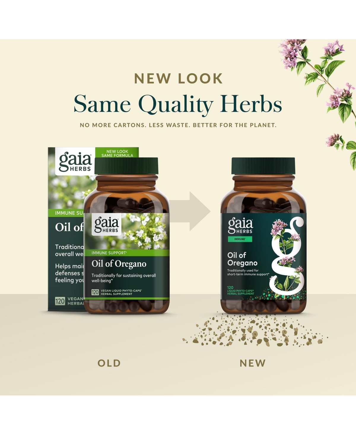 Gaia Herbs Oil of Oregano - Immune and Antioxidant Support Supplement to Help Sustain Overall Well-Being - With Oregano Oil, Carvacrol