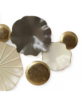 Modern Abstract Metal Wall Art, 45.7" W Contemporary Home Decor