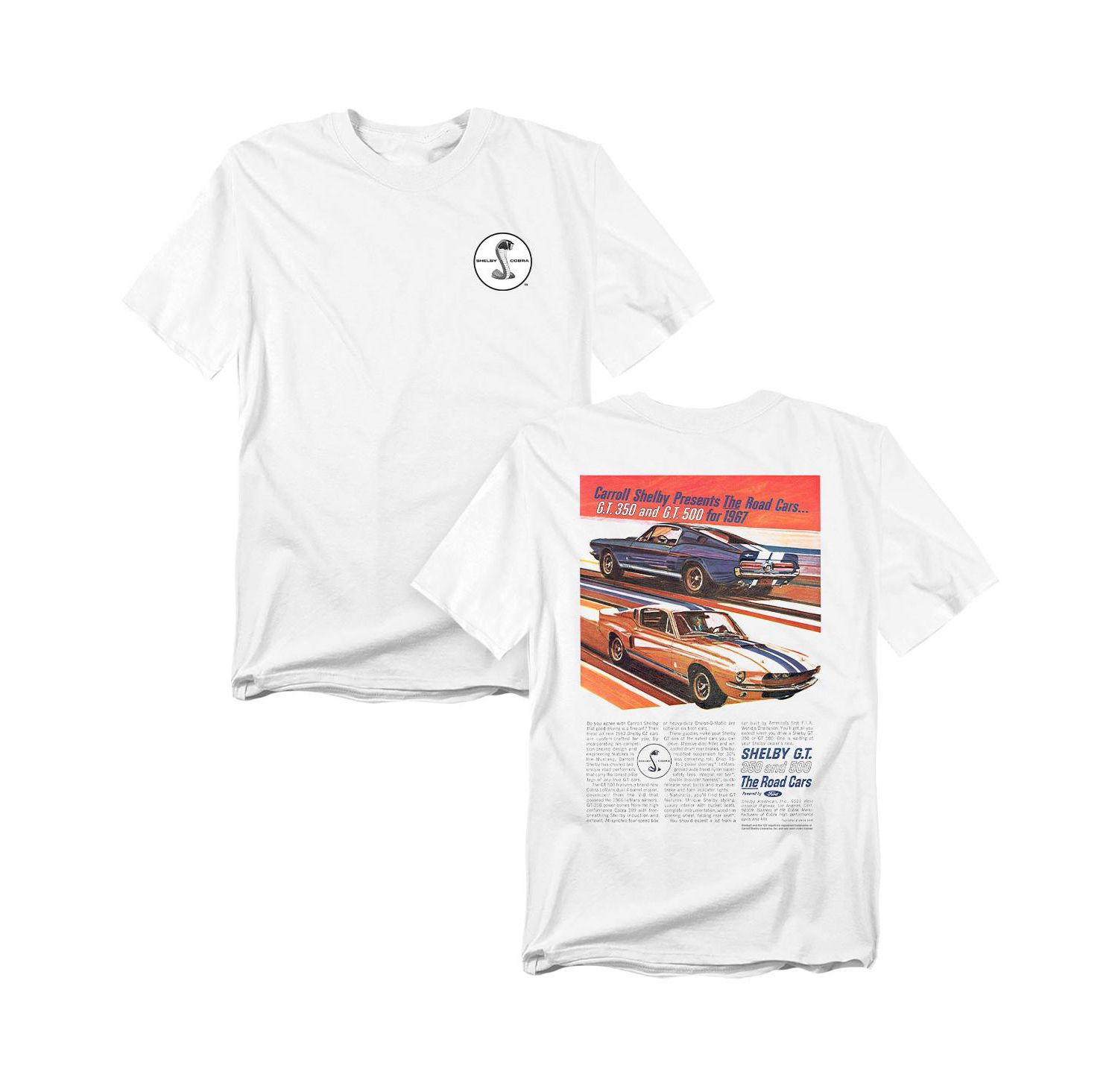 Men's Shelby Watercolor AD Front Back T-Shirt