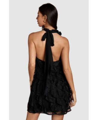 Women's Lace Frill Mini Dress