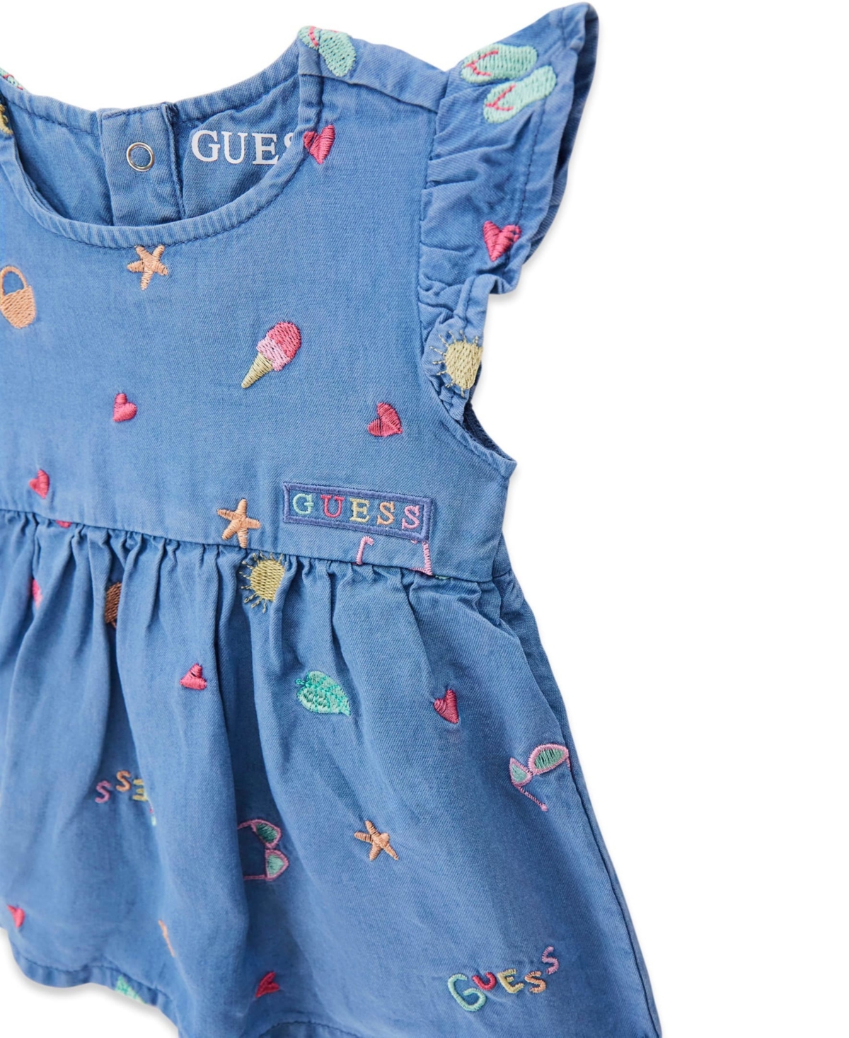 Guess Baby Girls' Chambray Bodysuit Dress