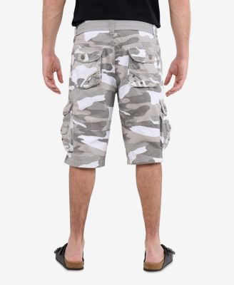 X RAY Big & Tall Cargo Shorts Camo & Solid Colors 12.5" Inseam Knee Length Classic Fit Multi Pocket