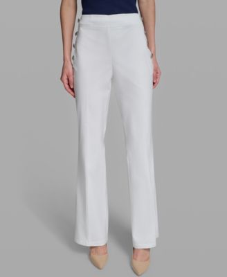 Women's Wide-Leg Mid-Rise Sailor Pants