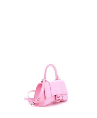 XS Hourglass Top Handle Bag Leather