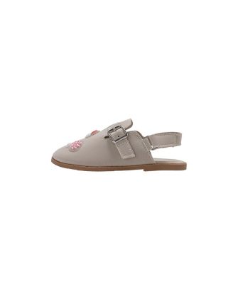 Little Girls Girl's  Fashion Mule Sandals – Dressy Shoes with Playful Charm Details
