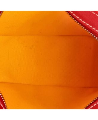 Hirondelle Shoulder Bag Coated Canvas and Leather