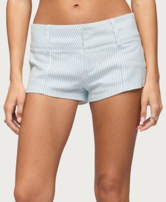 Women's Myah Pinstripe Micro Shorts