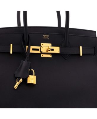 Birkin 30 Handbag Black Epsom with Gold Hardware