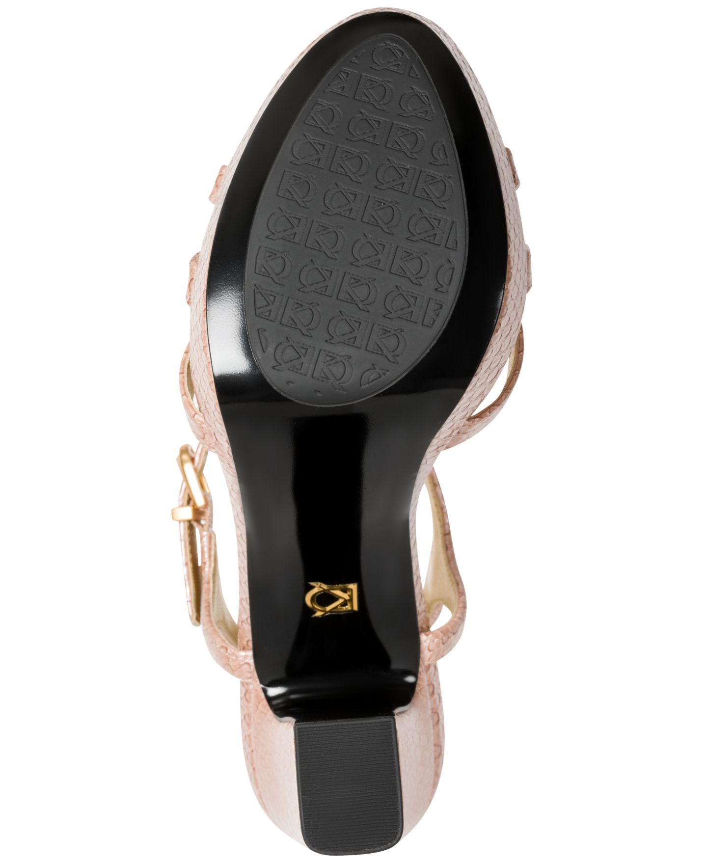 Женские сандалии Donna Karan New York Spencer Platform Dress Sandals, цвет: Снежный пудровый — фото 5