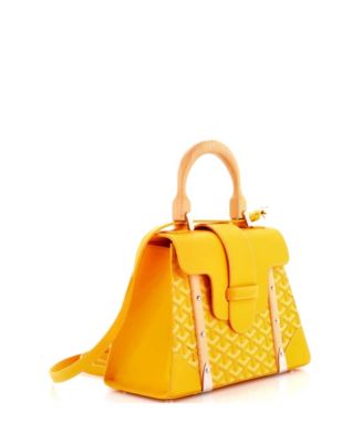 PM Saigon Top Handle Bag Coated Canvas with Leather