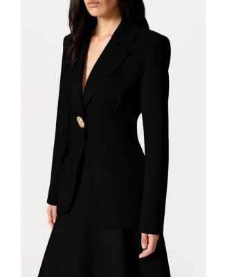 Women's Sculpted Single-Button Tailored Jacket