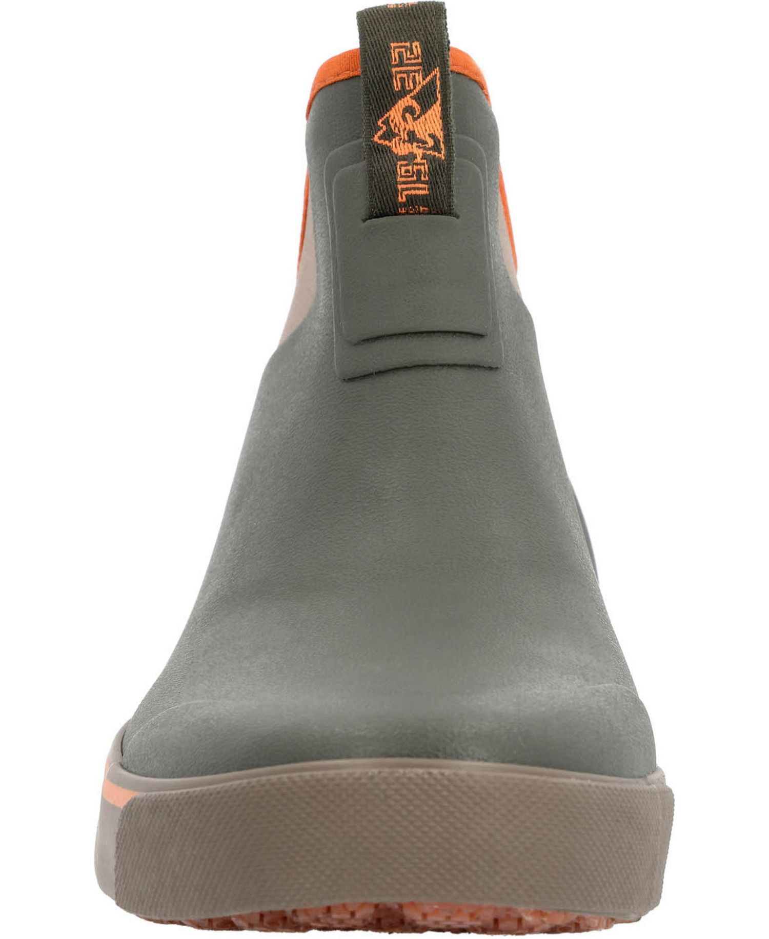 Men's Dry-Strike Waterproof Green and Orange Deck Boot