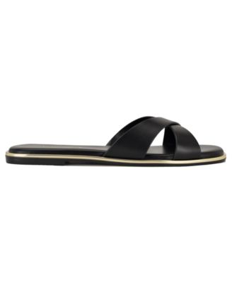 Women's Edeny Criss-Cross Flat Slip-On Sandals