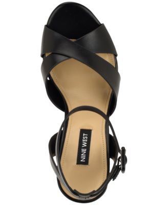 Women's Weston Criss-Cross High Block Heel Platform Sandals