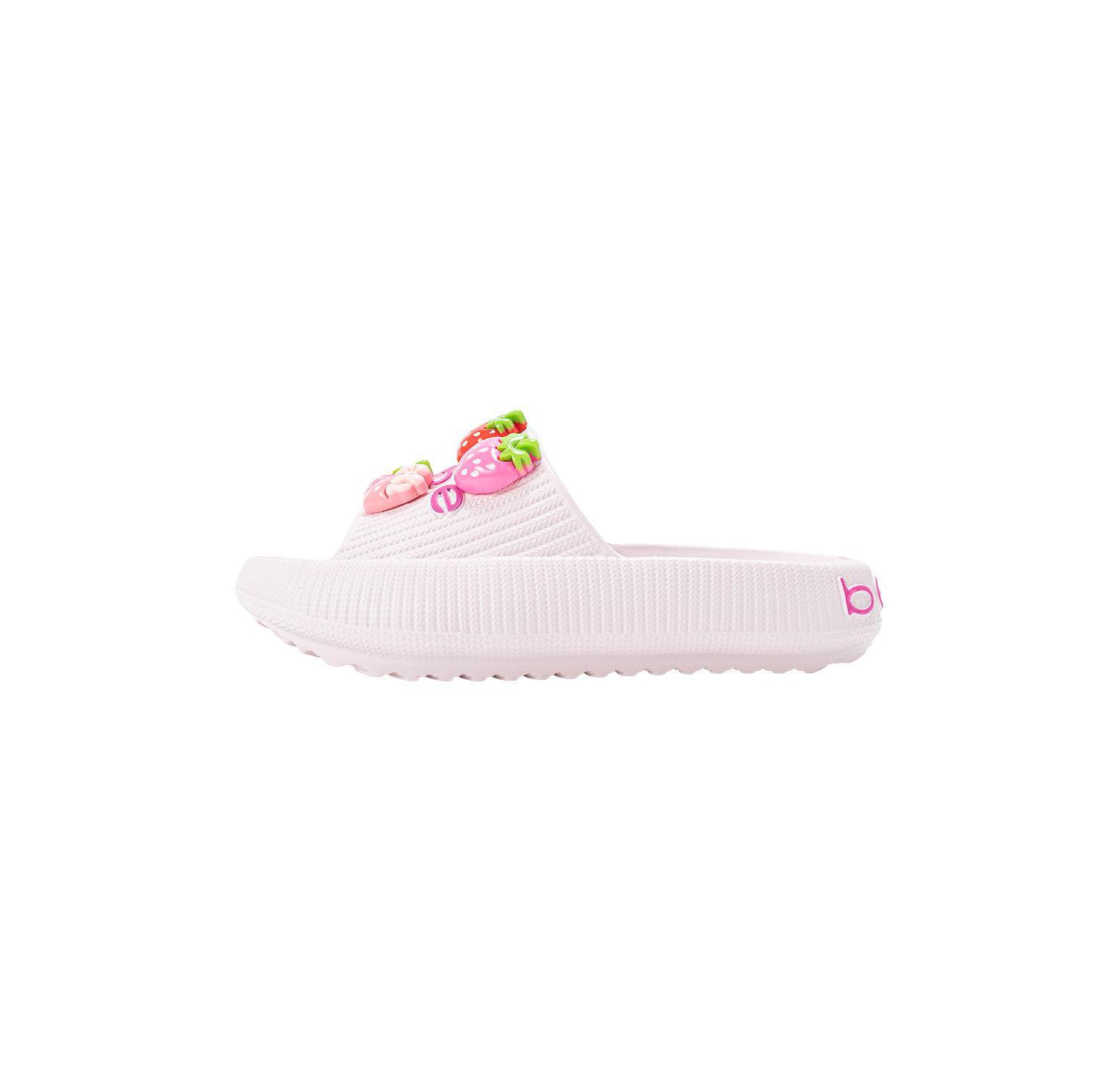 Girls Girls EVA Slide - Lightweight Comfy Slide Sandals with Strawberry Charms
