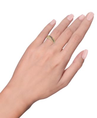 Chocolate Ombre Diamond ( 0.48 ct. t.w.) & Nude Diamond (0.77 ct. t.w.) Ring in 14k Honey Gold