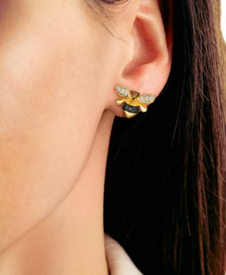 Nude, Chocolate & Blackberry Diamond (0.43 ct. t.w.) Earrings in 14k Honey Gold