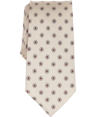 Men's Spaced Floral Pattern Tie