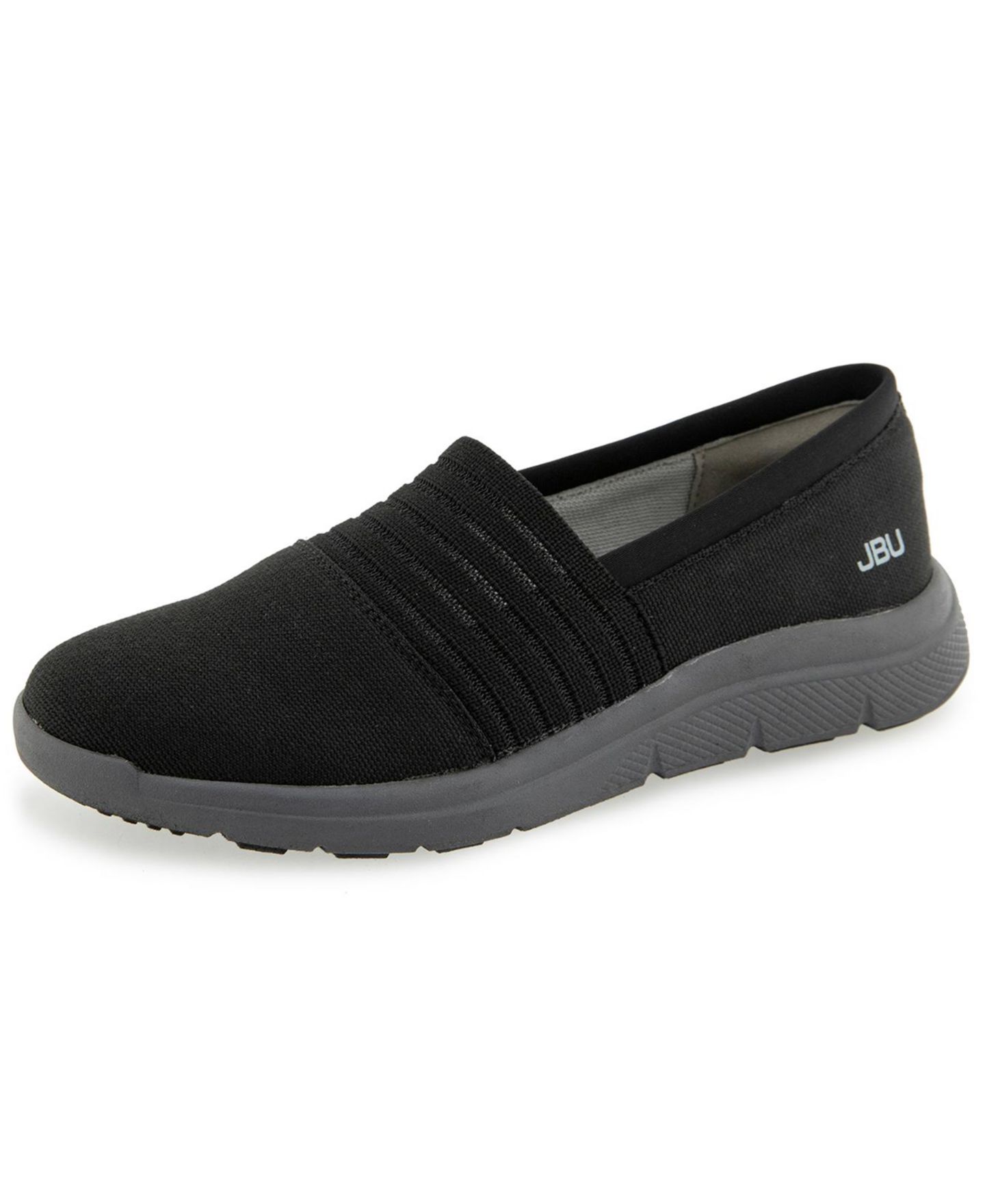 Женские балетки JBU Taya Casual Slip-On Flats, цвет: Чёрный — фото 8