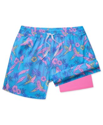 Boys' 7-20 The Great Pink Sharks Flock Parties Swim Trunk