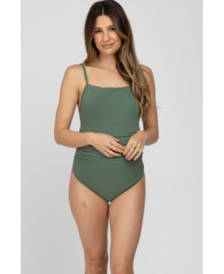 Maternity Smocked One-Piece Swimsuit
