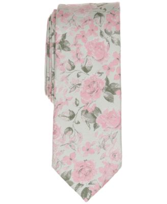 Men's Heron Floral Skinny Tie