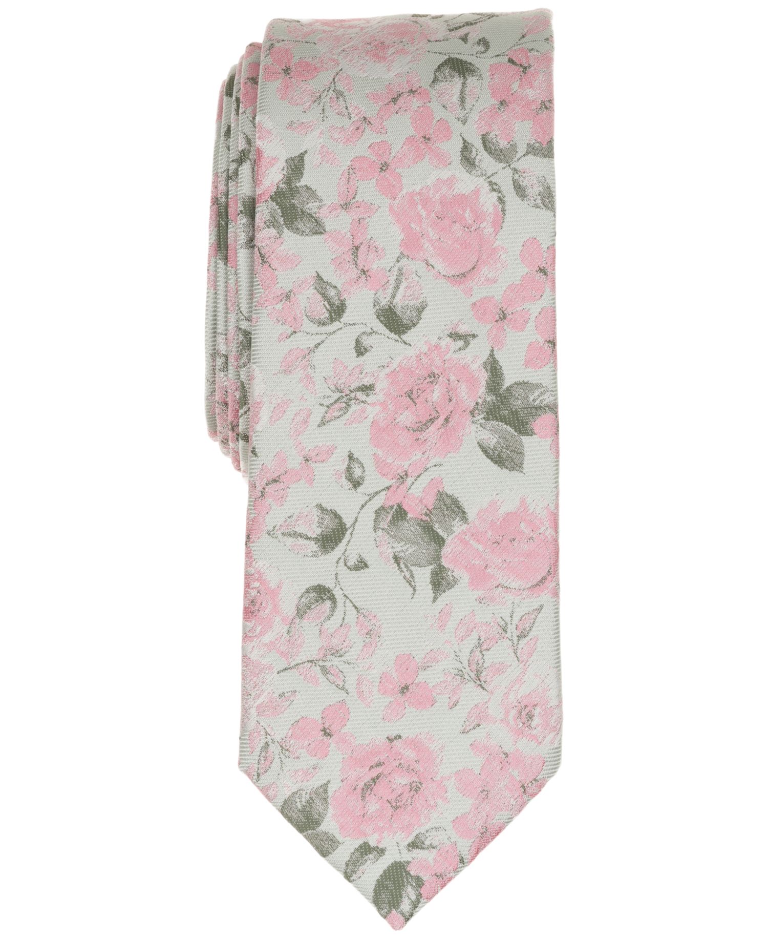 Men's Heron Floral Skinny Tie