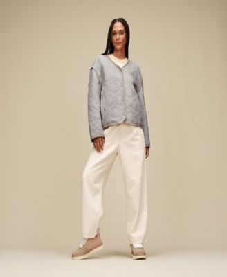 UGG Women's Regular Fit Button Closure Sun Quilted Jacket