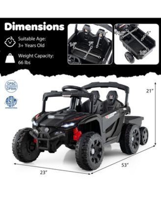 12V Battery Powered Ride On Tractor with Parent Remote