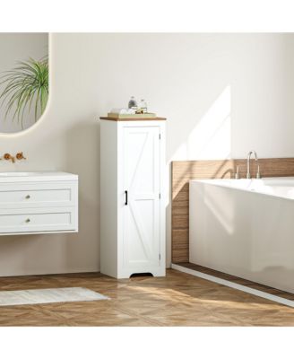 Farmhouse Storage Cabinet with Adjustable Shelf Barn Door