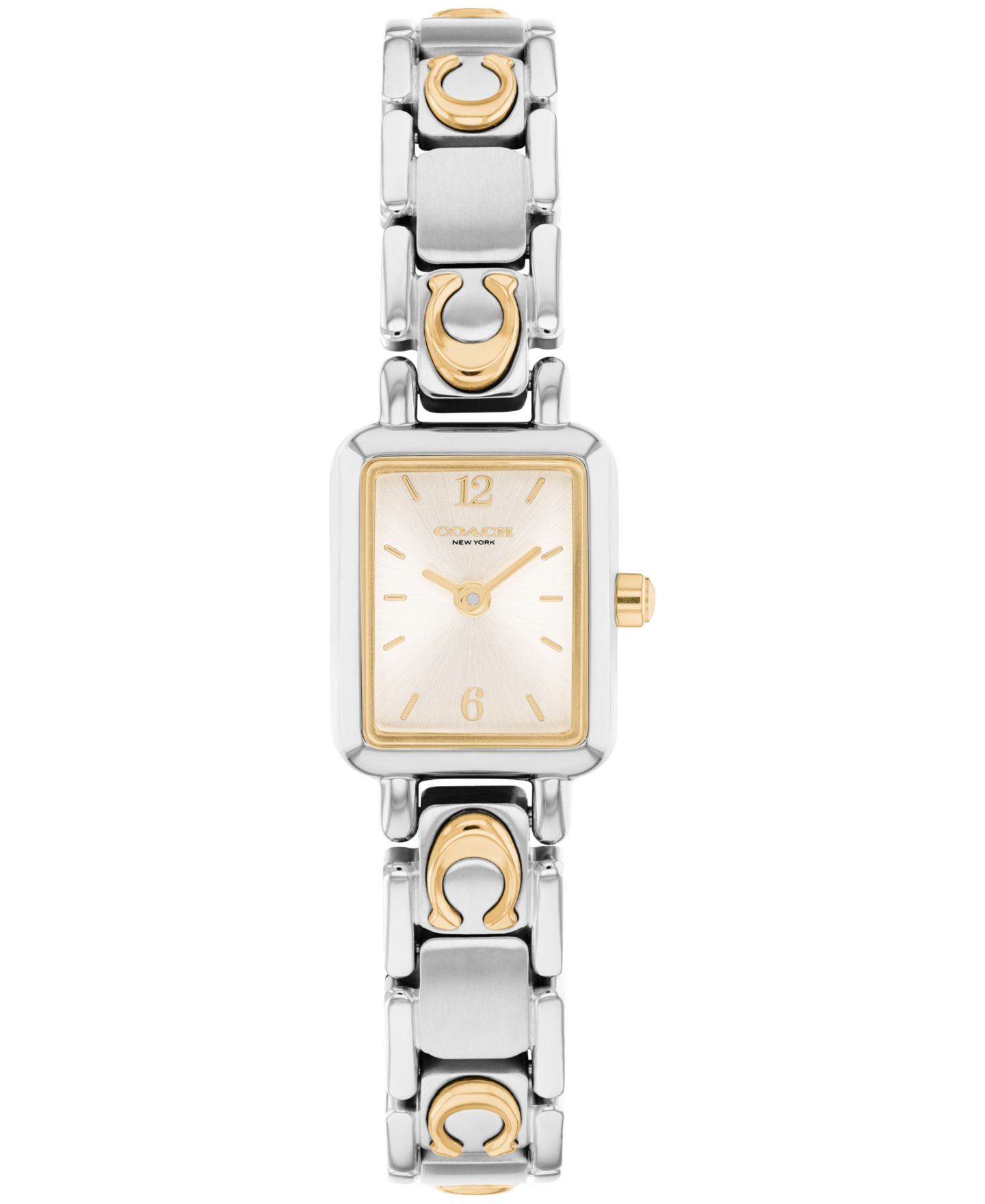 Женские часы COACH Mara Two Tone Stainless Steel Bracelet Watch, 15.5mm — фото 1
