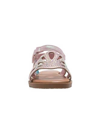 Big Girls Girl's  Fashion Sandals – Dressy Shoes with  rs  Logo and Hanging Charms