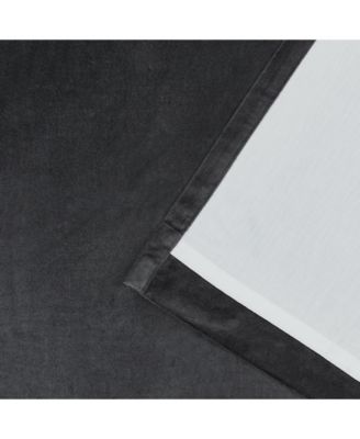 Velvety Room Darkening, Back Tab and Rod Pocket Single Curtain Panel