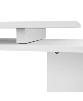 Rotating Corner Table Shelf Combo L-Shaped I-Shape Home Office
