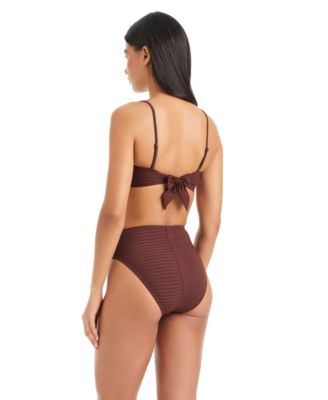 Women's Refresh Ribbed High-Rise Swim Bottoms