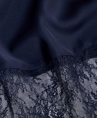 Women's Lace-Hem Midi Slip Skirt