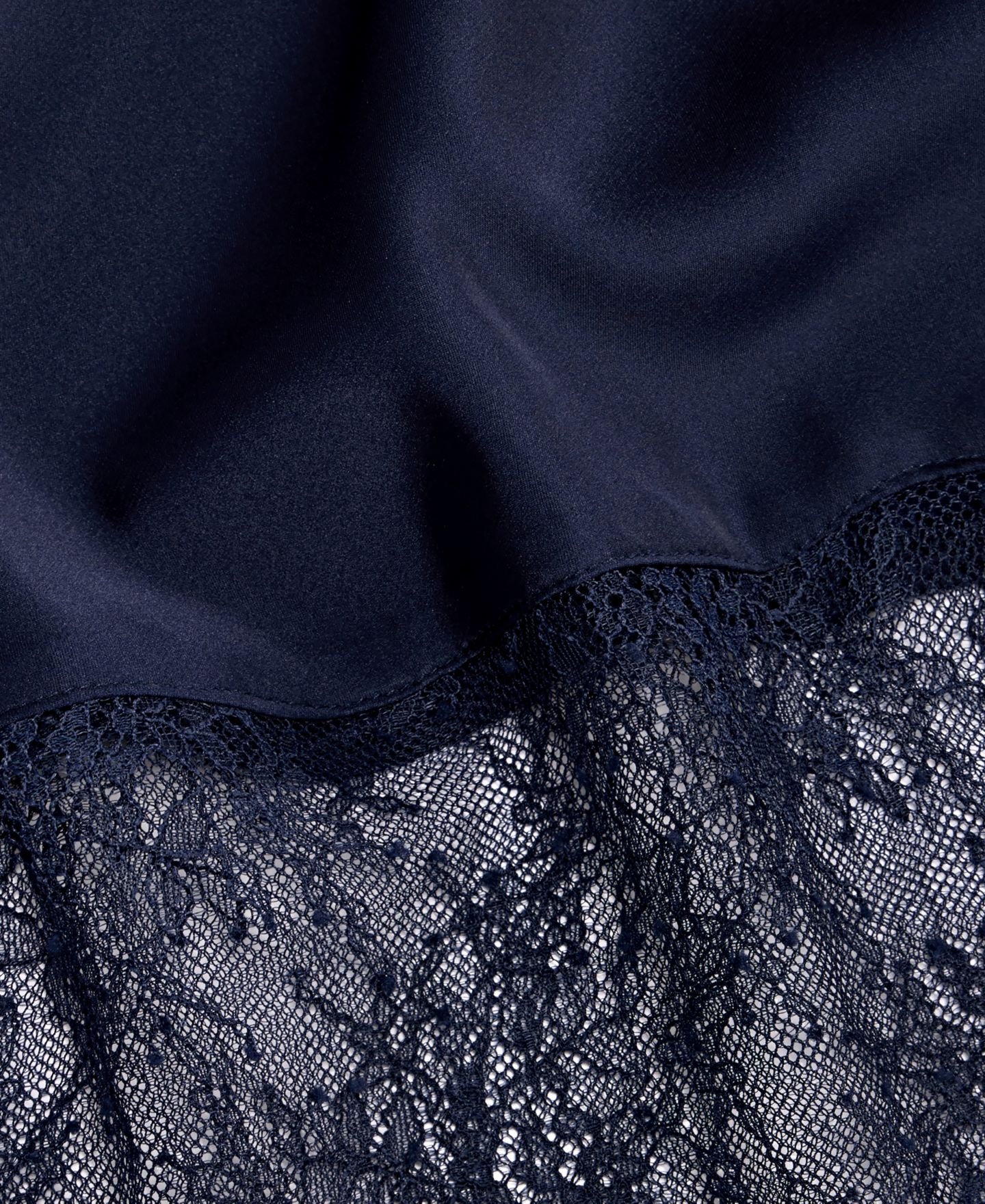 Женская юбка On 34th Lace-Hem Midi Slip, цвет: Глубокий чёрный — фото 6