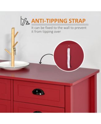 Console Table Sofa Table Sideboard with 4 Drawers