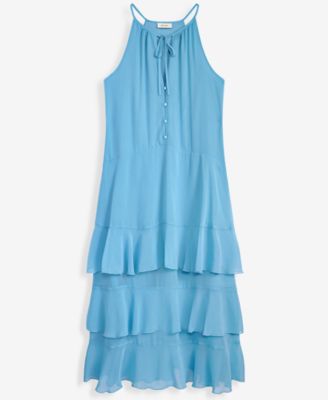 On 34th Women's Sleeveless Tiered Chiffon Maxi Dress, Macy's Exclusive -  Macy's