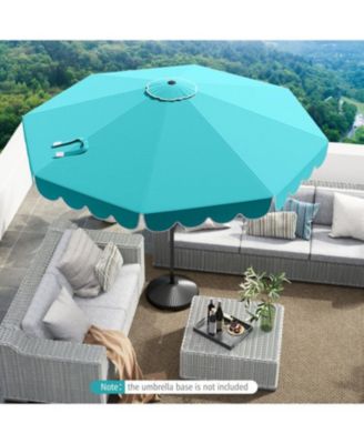 Outdoor Market Umbrella with Crank and Tilt