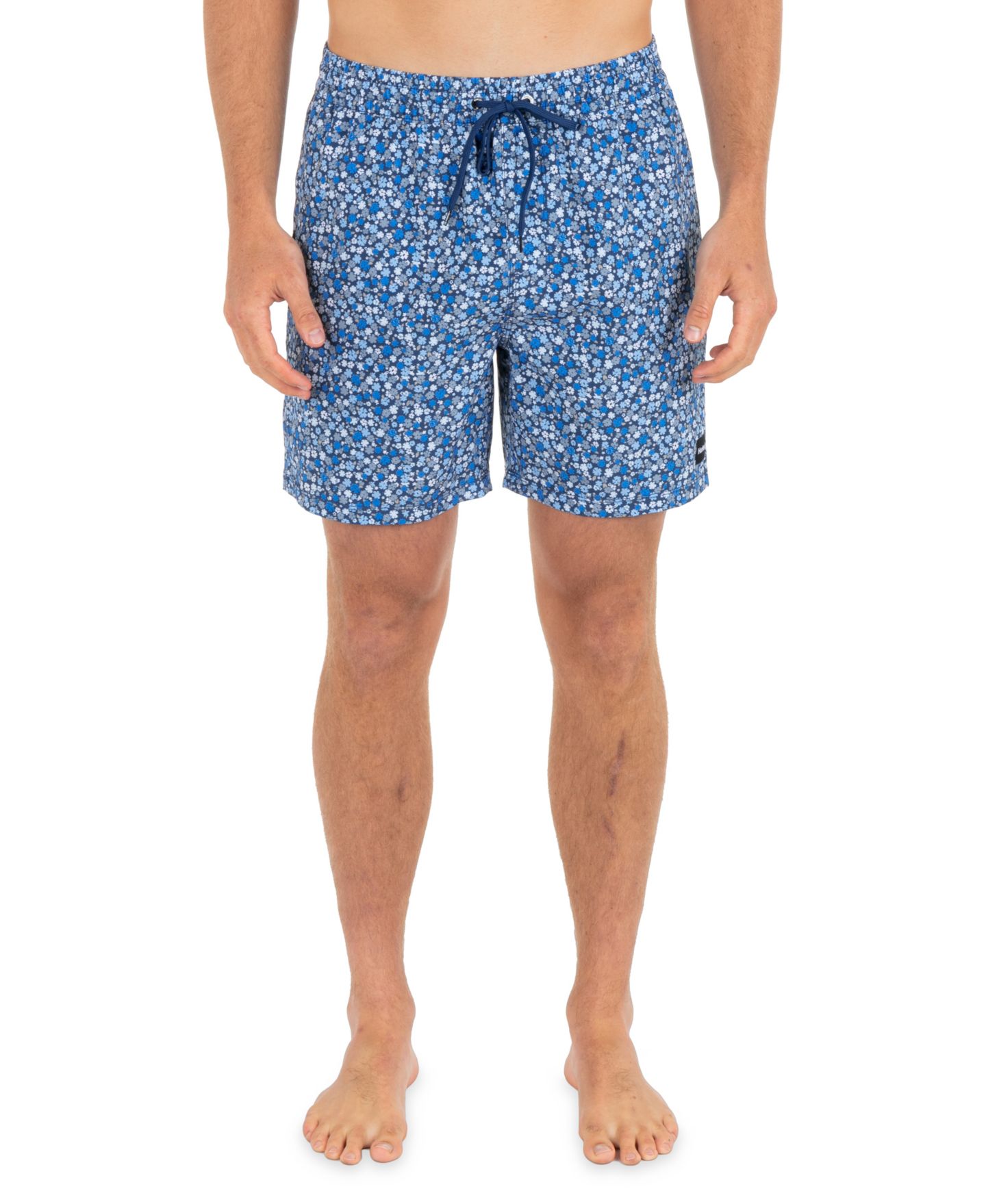 Пляжные шорты Volley для мужчин, цветочный принт — Hurley, цвет: Abyss — фото 1