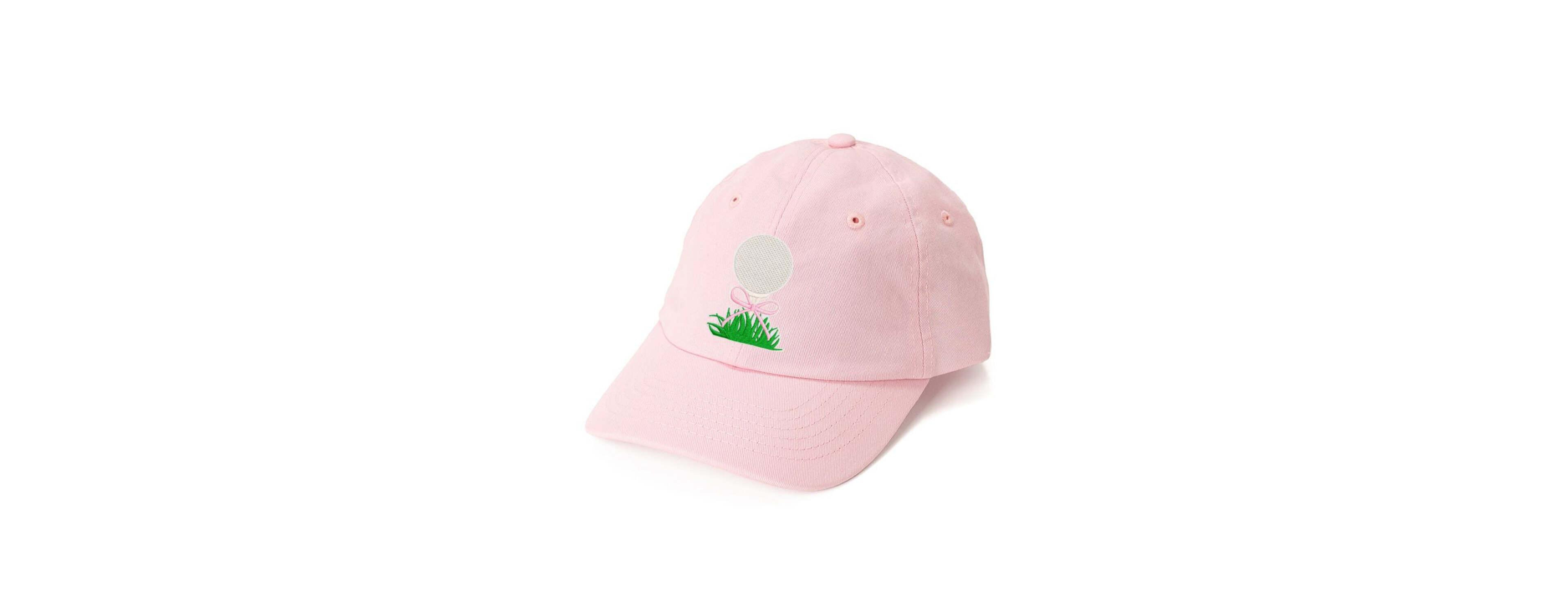 Sweet Wink Girls Golf Tee Bow Patch Baseball Hat